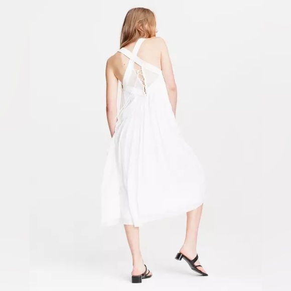 Rag & Bone Sabine Midi Dress in Marshmallow Size 6 - Picture 5 of 14